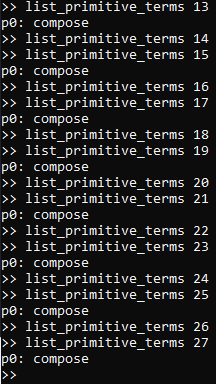 Composition Primitive Terms